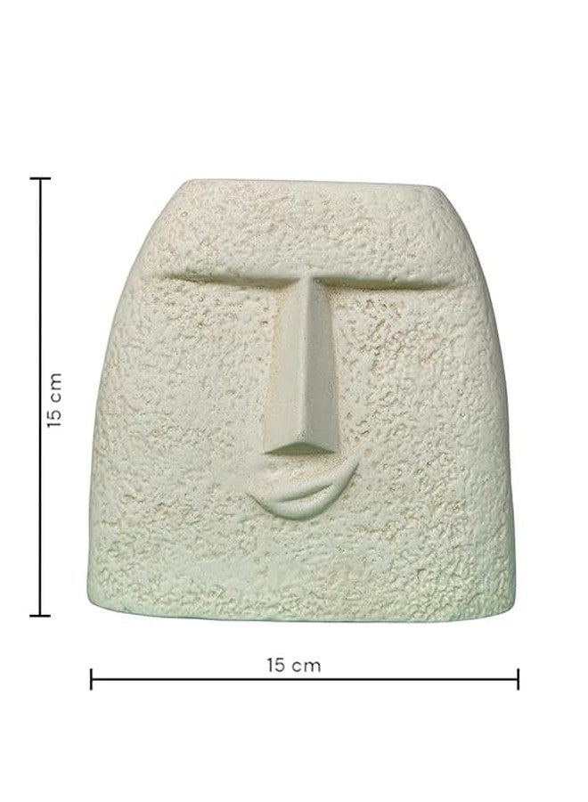 The Pot Dealer Ceramic Boho face Planter Blowing Kiss Face Vase 6 inches Ceramic Vase for Flowers Handmade Minimalist Style Modern Home Decor Table Party Living Room Office Bedroom - Image 3